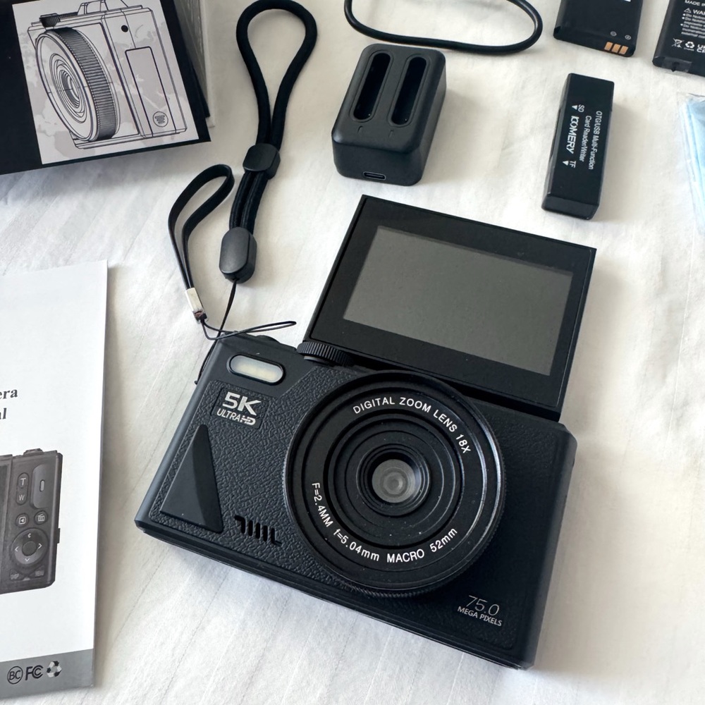 5K Ultra HD Compact Digital Camera - Black NEW